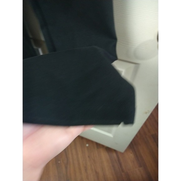 L.L.Bean Women's Black Flat Front Cropped/Ankle Side Zip Button Pants. Size 14 - Picture 8 of 12